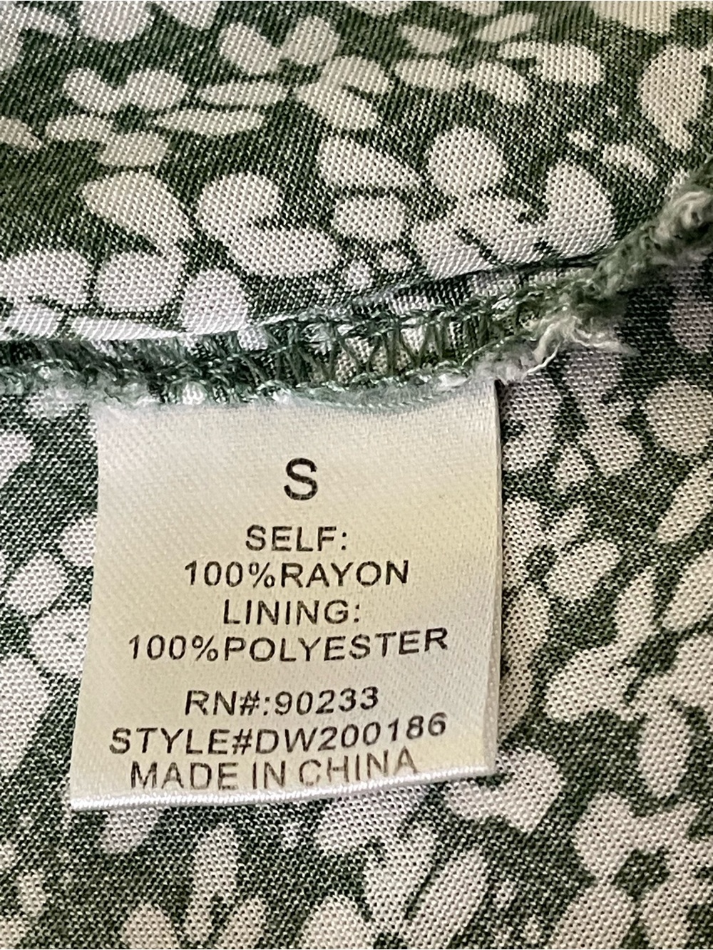 LA Hearts Green Floral Smocked Cami Mini Dress Size Small - Picture 5 of 9